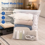 Extra Large 5 Gallon Zippered Plastic Bags for Storage- 18'' x 24'', Ideal for Clothes Clothing, Travel, Moving, 2-mil Thick Clear Plastic, 20 pack - Image 5