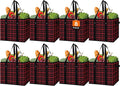 Reusable Grocery Bags 8 Pack, Foldable & Water Resistant Shopping Bags by WiseLife