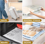 TAILI 4 Pack Vacuum Storage Bags, Jumbo Size (31×40 inch), Cream - Image 8
