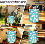 Ducks White Laundry Basket Foldable Laundry Hamper With Handles Clothes Storage Bucket Organizer Laundry Bag For Bedroom Bathroom Laundry Storage 19.6 x 15.7 - Image 8