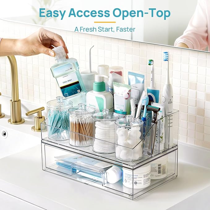 Vtopmart 6 PCS Bathroom Countertop Organizer Sets - Image 4
