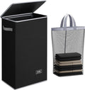 SOLEDI Slim Laundry Basket with Lid, Narrow Laundry Hamper for Small Space by SOLEDI