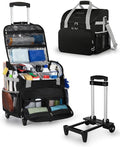 Marscamd Large Rolling Cleaning Caddy Bag with Detachable Trolley, Black by Marscamd
