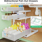 Under Sink Organizer, 1-Pack 3-Tier Pull Out Cabinet Organizers and Storage - Image 4