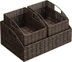 Pantry Baskets for Organizing, Wicker Basket Shelf Storage - Image 8