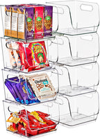 Sorbus Clear Pantry Organizer with Stackable Storage Bins, Open Front - Image 8