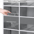 Univivi Upgraded Over the Door Organizer for Baby Nursery, Grey, 5-Shelf - Image 5