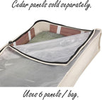 Household Essentials Cedarline Under Bed Storage Bag with Heavy‑Duty Cotton Canvas and Durable 3‑Sided Zipper, Natural Finish - Image 9