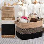 OIASKET Storage Basket for Organizing 3 Pack, Woven Baskets for Storage - Image 7