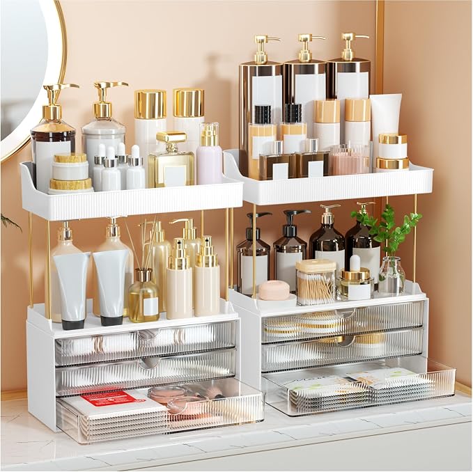 StorBin Arcylic 5-Tier Makeup & Skincare Organizer for Vanity, Bath, 2 Sets by Unknown