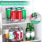 Optish 4 Pack Lazy Susan Organizer, 9.5 Inch Lazy Susan Turntable for Cabinet, Refrigerator Organizer for Pantry Organizers and Storage, Non-Skid Fridge Organizer - Image 6