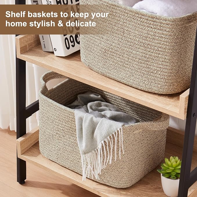 OIASKET Storage Basket for Organizing 3 Pack, Woven Baskets for Storage - Image 5