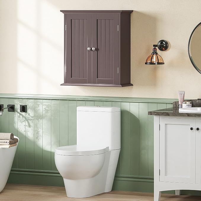 ChooChoo Bathroom Wall Cabinet with 2 Doors, Over The Toilet - Image 8