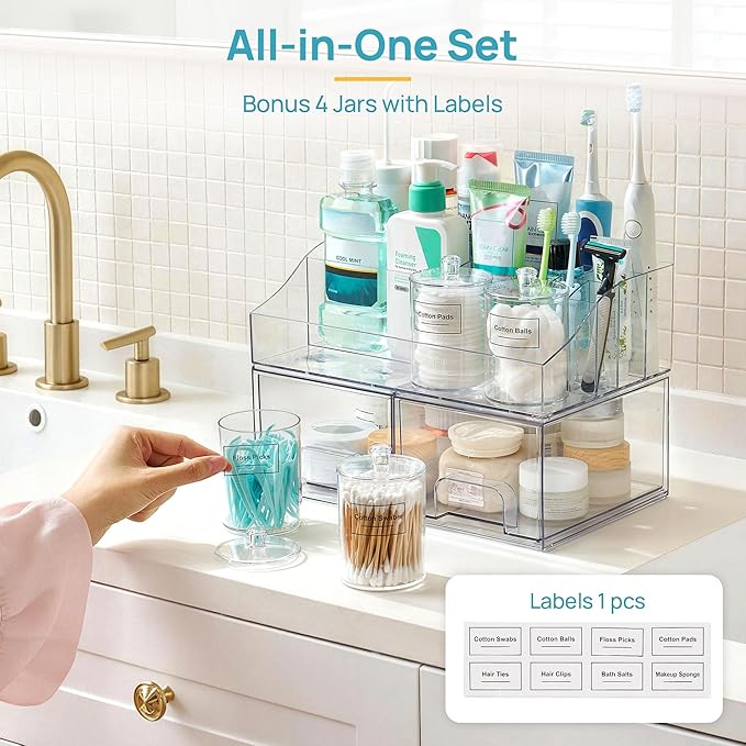 Vtopmart 7 PCS Bathroom Countertop Organizer - Image 5