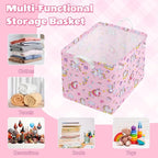 Collapsible Storage Basket Collapsible Fabric Laundry Basket with Handles - Image 5