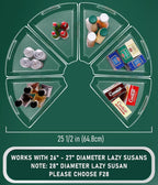 JEISSLIA Lazy Susan Cabinet Organizer Bins for 26"/ 28"/ 32" Diameter - Image 2