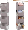 Hanging Closet Organizer 4-Shelf Wide Trapezoid, Heather Grey by coastalrose