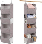 Hanging Closet Organizer 4-Shelf Wide Trapezoid, Heather Grey by coastalrose