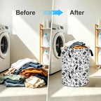 Goth Cat Laundry Basket Foldable Oxford Laundry Hamper With Handle For Room Bathroom Bedroom - Image 6