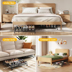 Under Bed Shoe Storage Organizer, 2 Pack Under Bed Storage Containers with Wheels for Under Bed Shoe Organizer Drawer Space Saving for bedroom - Image 7