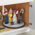 Copco Non-Skid Pantry Cabinet Lazy Susan Turntable, 18-Inch, Charcoal/Light Gray - Image 5