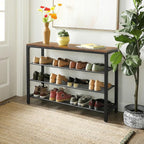 VASAGLE 4-Tier Shoe Rack, 16-20 Pairs, Metal Mesh - Image 2
