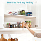Vtopmart 8 Pack Clear Storage Bins Set for Pantry Organizer - Image 5