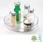 iDesign 9-Inch Lazy Susan Organizer - Small Lazy Susan Turntable for Cabinet or Pantry, 2-Pack, Clear - Image 4