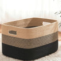 Artfeel Blanket Basket,Rectangle Woven Baskets for Storage,100L Laundry Basket for Decorative Nursery Blanket,Toys,Dirty Clothes and Magazine in Shelves,Baby Room,and Living Room by Artfeel
