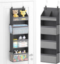 Lifewit 4 Tier Over the Door Organizer, Diaper Hanging Storage, Gray by Lifewit