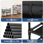 Mavivegue Shoe Rack with Cover, 10+1 Tier Tall Shoe Storage - Image 6