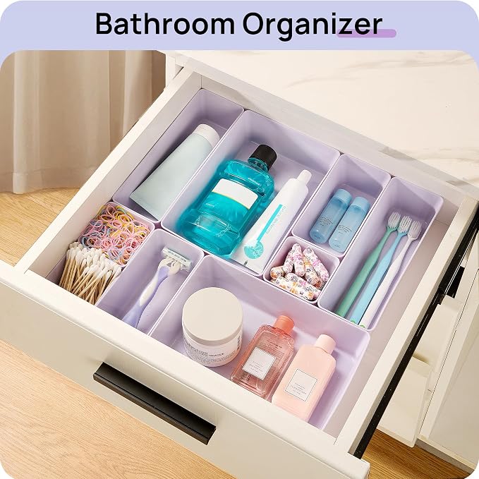 Vtopmart 25 Pack Plastic Drawer Organizers with Non-slip Rubber Pads - Image 5