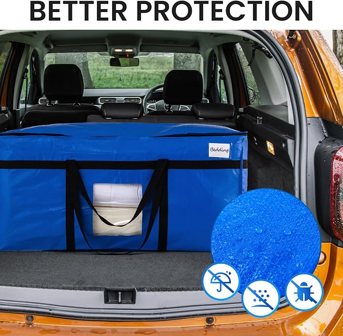 TAILI 2 Pack 69 Gallon Extra Large Storage Bags with Visible Window,Blue - Image 9