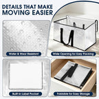 HomeHacks Moving Bags, Heavy Duty Storage Bags for Clothes, 10 Pack 93L - Image 5