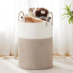 YOUDENOVA Cotton Rope Laundry Hamper Basket, 72L Blanket Basket for Bedroom by YOUDENOVA