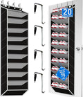 10 Tiers Shoe Organizer for Closet, 20 to 30 Pairs Shoe Rack Door by Zebricolo
