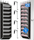 10 Tiers Shoe Organizer for Closet, 20 to 30 Pairs Shoe Rack Door by Zebricolo
