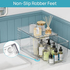 Vtopmart Clear Stackable Storage Drawers, 8 Pack Mixed Organizer Set - Image 4