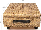 happimess Chett Underbed Storage Bin Wheels 26", Natural - Image 4