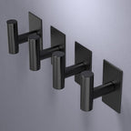VAEHOLD Wall Towel Hooks, Heavy Duty Sticky Holder Waterproof Towel Hooks for Hanging Coat, Clothes, Closet Hook Wall Mount for Kitchen (Black, 6 Pack) - Image 4