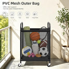 STORAGE MANIAC Rolling Laundry Hamper with Wheels 1-Section Laundry Sorter Rolling Laundrys Basket on Wheels with Removable Bag Clothes Hamper Laundrys Organizer Cart Bathroom Bedroom 90L Beige - Image 6