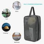 REDSINDA Mesh Shower Caddy Bag for Bathroom Gym Camping Portable Travel Mesh Toiletry Bag for Women Men - Image 4