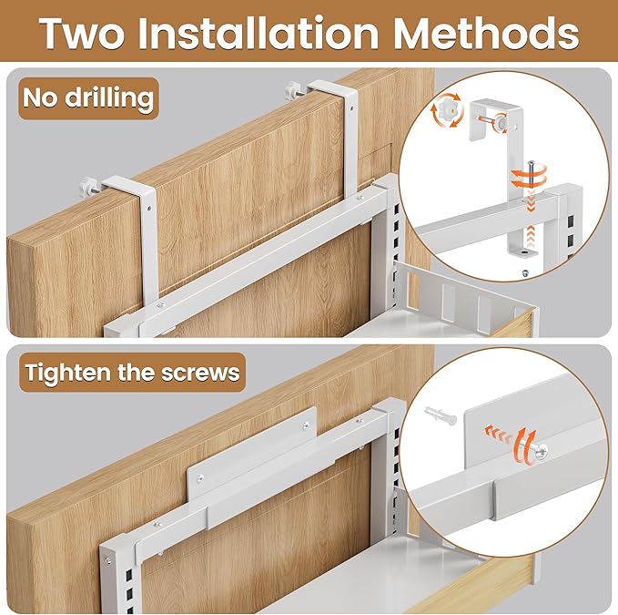 POKIPO 8 Tier Over The Door Pantry Organizer, 2 IN 1 Wall Mount or Hanging Spice Rack Seasoning Shelves with Adjustable Basket, Back of Door Organizer and Storage for Kitchen Cabinet and Room Closet - Image 4