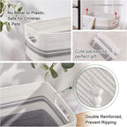 OIAHOMY Laundry Hamper Collapsible Laundry Basket Clothes Organizer Gray - Image 5