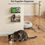 Adhesive Cabinet Door Organizer with Lid Holders & Storage Baskets - Image 9