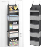 Lifewit 5 Tier Over the Door Organizer, Diaper Hanging Storage, Gray by Lifewit