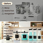 Laundry Room Organization Set, 3 Laundry Containers, 3 detergent dispenser - Image 5