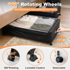 100L Extra Large Under Bed Storage with Wheels, 9.5" Extra Tall Storage Box - Image 5