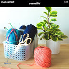 madesmart Shower Tote with Soft Grip Handle, Smoke - Image 7