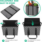 Reusable Grocery Bags 3 Pack, Foldable & Water Resistant Shopping Bags - Image 6